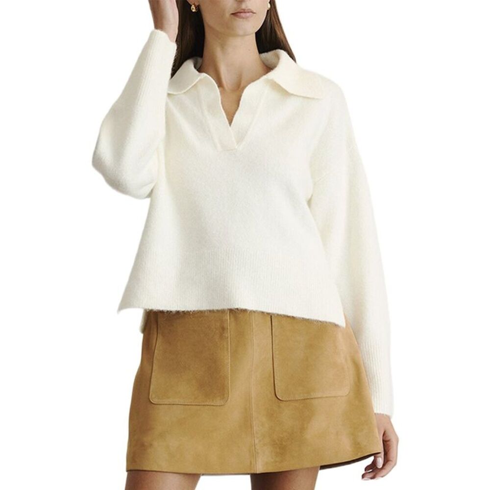 Tanya Taylor Womens Dawson Alpaca-Blend Sweater